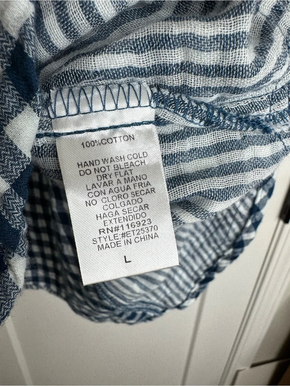Easel Mixed Pattern Button Down - Picture 6 of 8